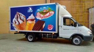 Оформление транспорта крупнейшего производителя мороженного