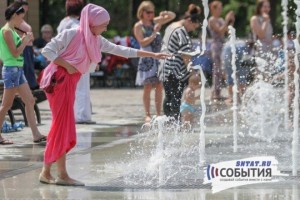 В Набережных Челнах появился сухой фонтан